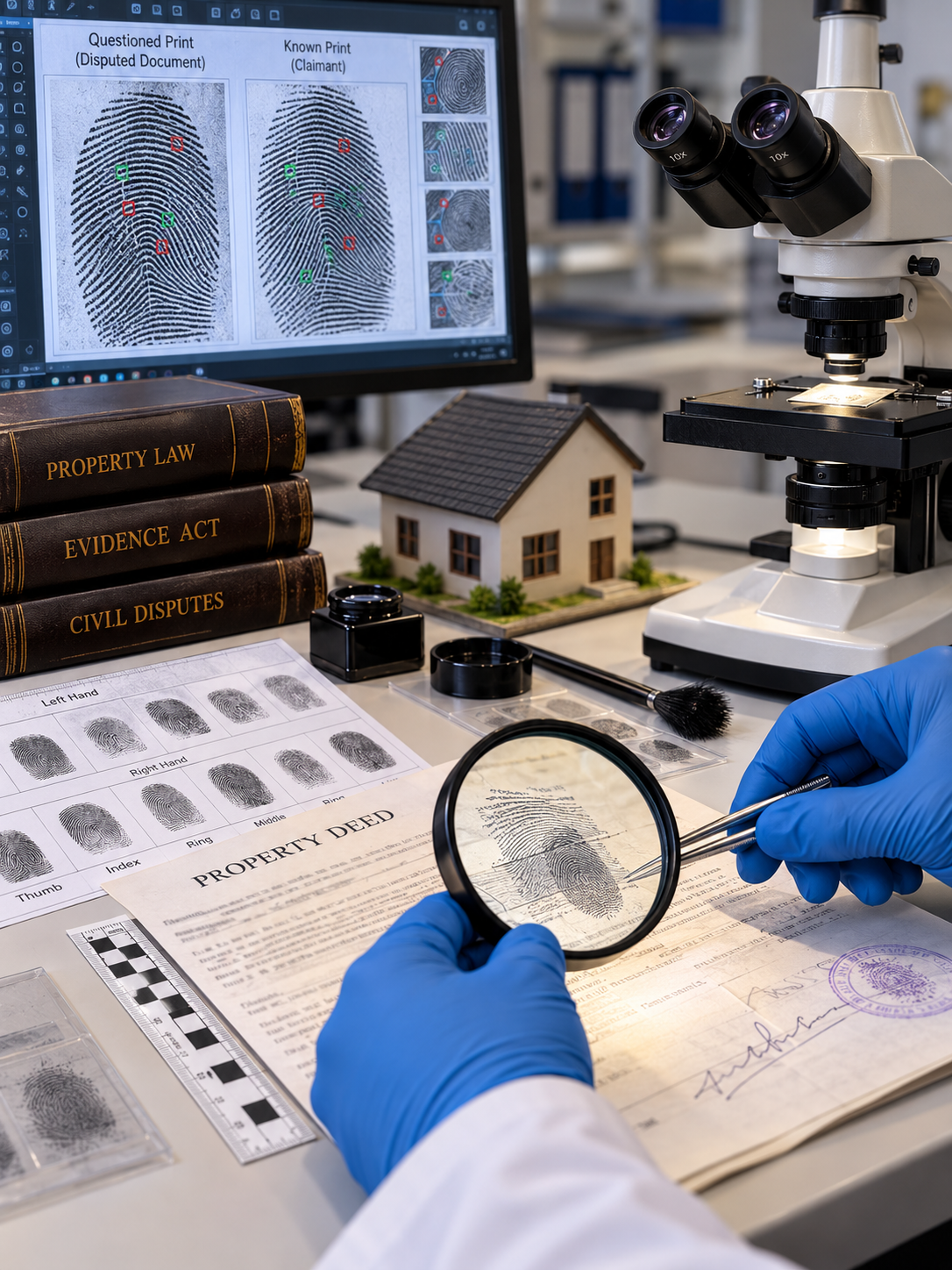 Fingerprint Analysis in Property Dispute