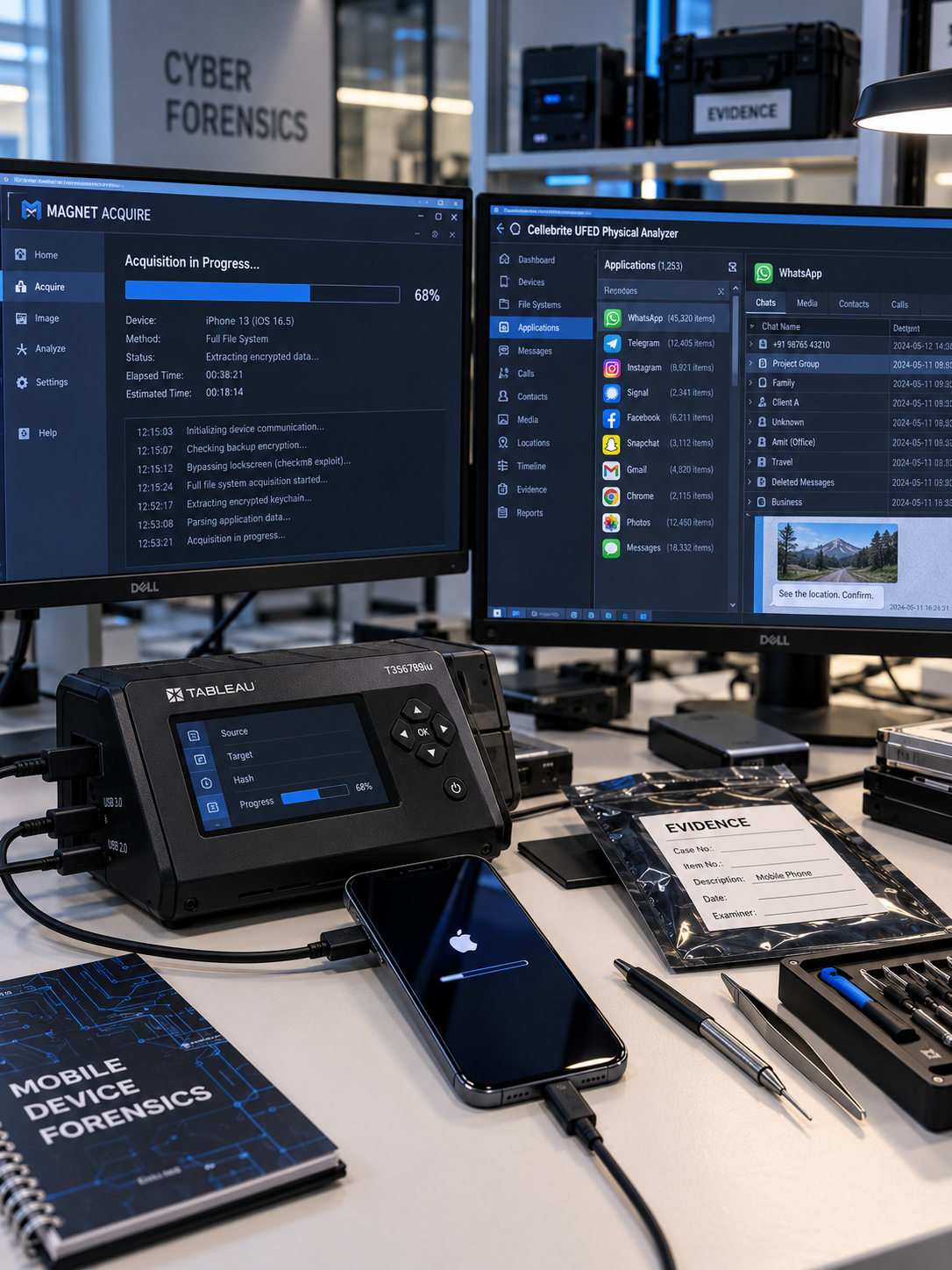 Cyber Forensics — Encrypted Device Recovery